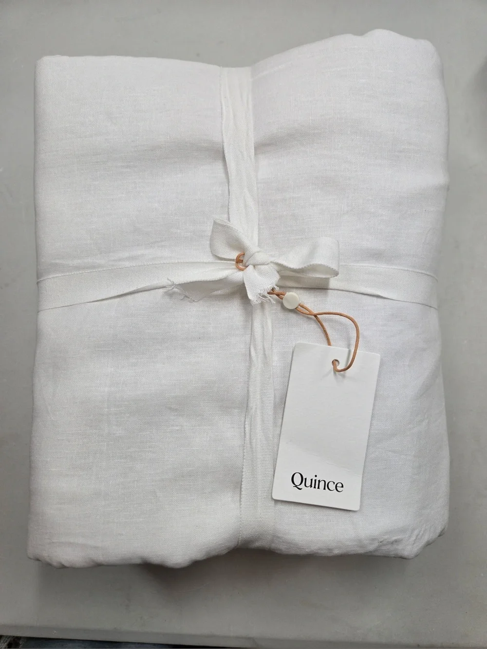 NWT QUINCE Set Of 2 48x84 European Linen True Blackout Curtains Cream 0623